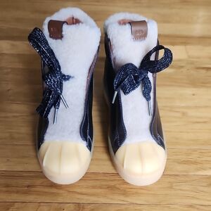 Coach Black & Cream Hi Top Hikers